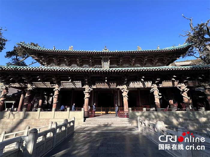 晋祠内现存最古老的建筑，全祠的主殿，晋祠“三宝”之一——圣母殿（摄影 胡君颜）