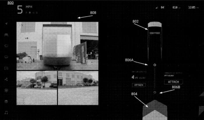 Cybertruck拖车摄像头示意图