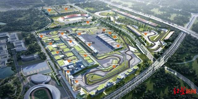 天府国际赛道规划示意图