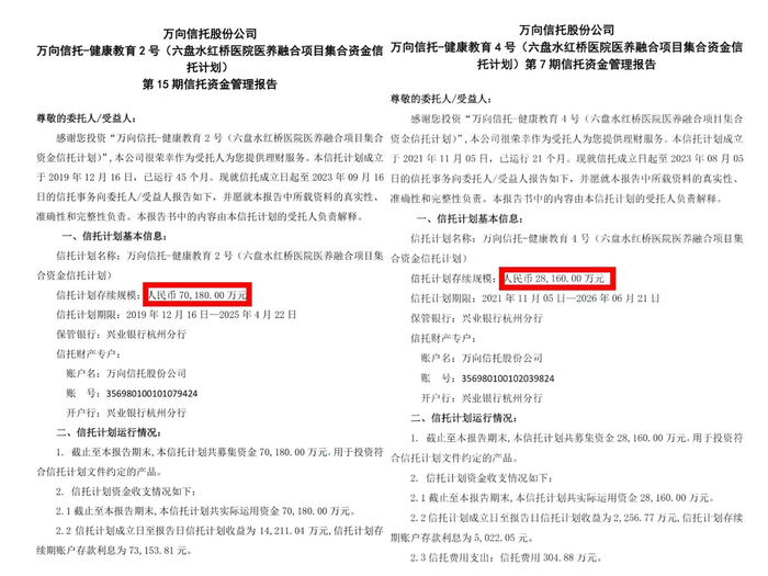  2号和4号产品资金管理报告，图源：投资者提供