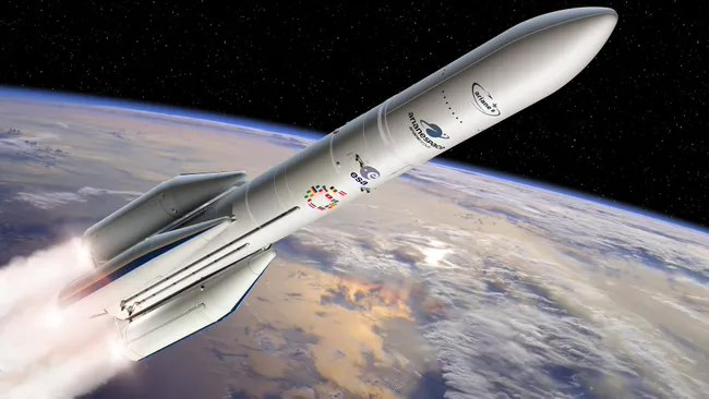 ▲ Ariane 6 想象图，图片来源：欧洲航天局