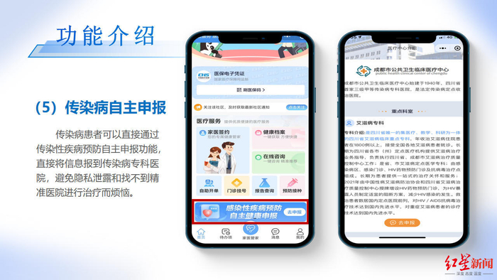 ▲“健康一网通”小程序界面