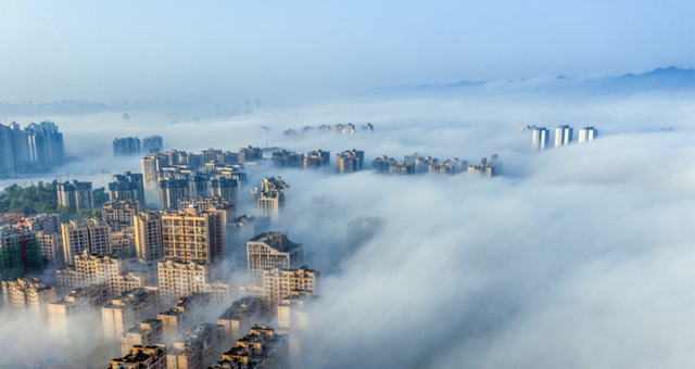 礼嘉城市风光/图源 视觉中国 