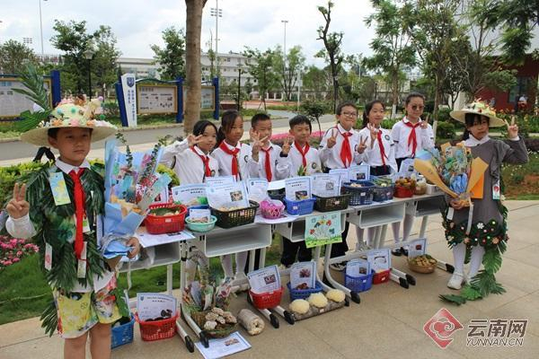 学校往届“野生菌博览会”活动现场 供图