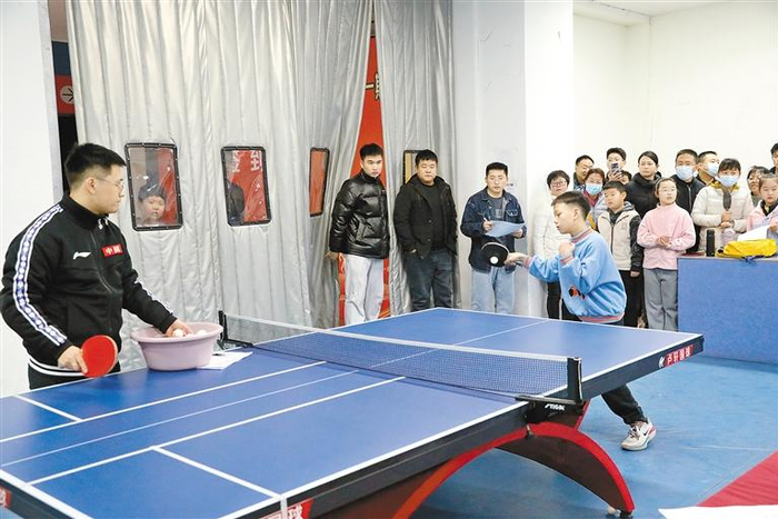 选手接受水平测试现场 受访单位供图