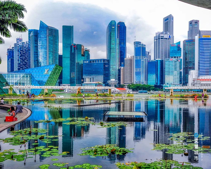 高楼林立的国际化滨海湾CBD