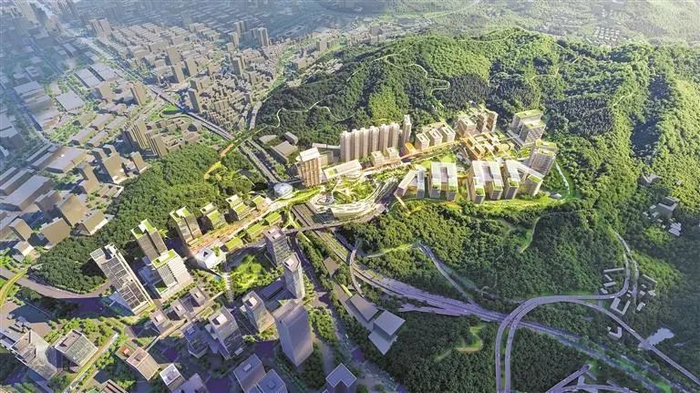 ▲罗湖玉龙片区城市设计国际咨询优胜方案效果图。