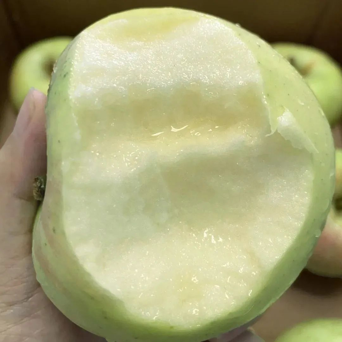 *从未封箱的苹果中随便咬一颗都是这么丰盈的汁水！