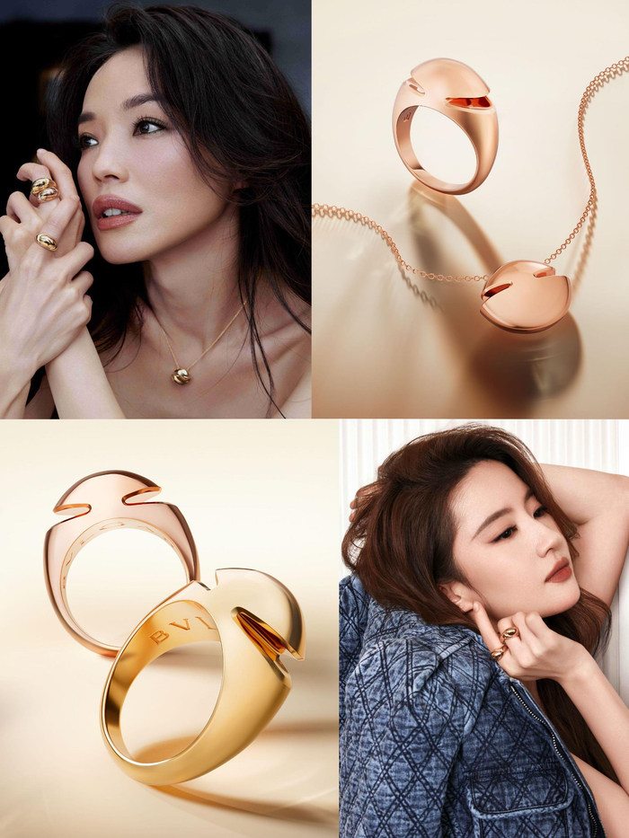 宝格丽全球品牌代言人舒淇,刘亦菲佩戴bulgari cabochon系列珠宝