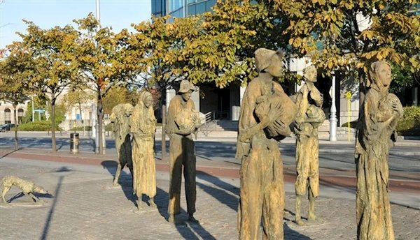 图：爱尔兰土豆饥荒的警示性宣传