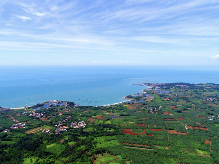 俯瞰东海岛村庄 受访者供图