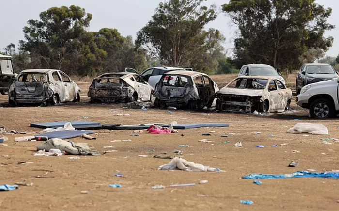 ▲遭袭击后的音乐节现场