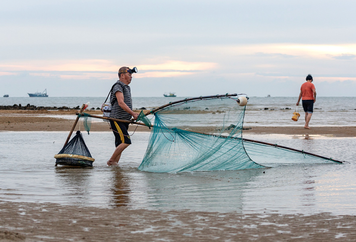 遂溪江洪赶海 彭镇强摄