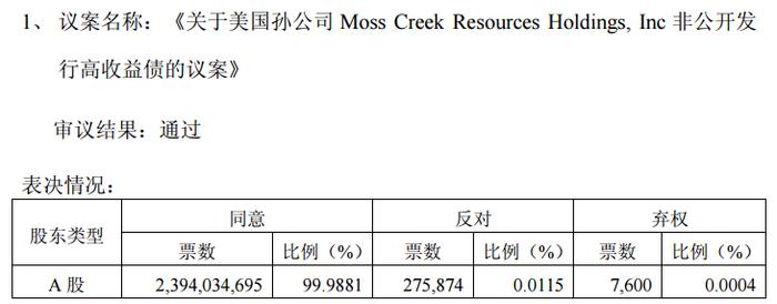 注：图为2017和2019年股东大会投票结果，资料来源于新潮能源公告