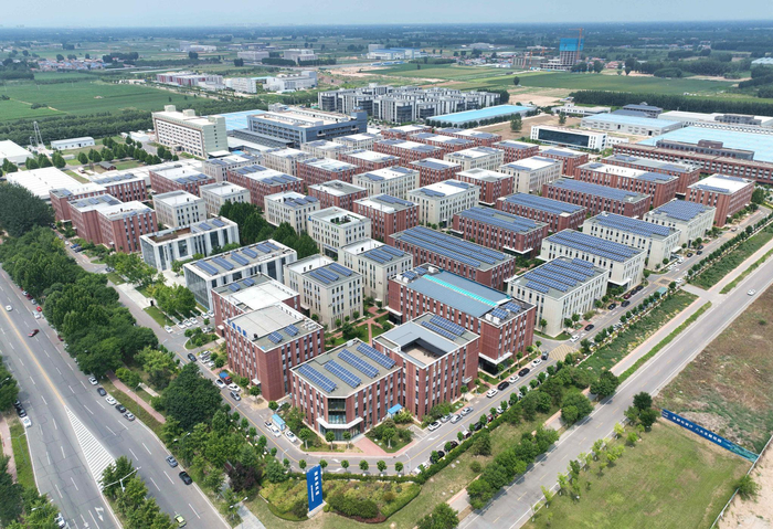 位于京南·固安高新区的固安航天城全貌。 通讯员 门丛硕 摄