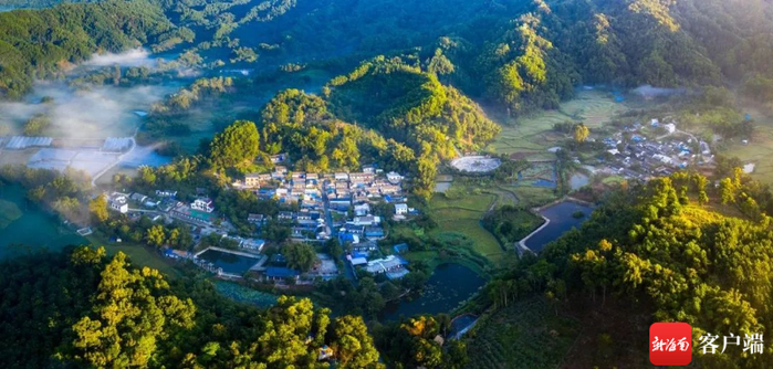 什寒森林康养共享农庄航拍图。琼中旅文局供图
