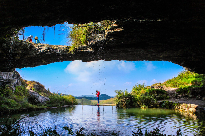 晴隆县三望坪景区“别有洞天” 。陈亚林 摄
