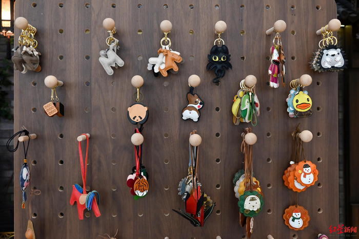 ▲手工皮艺产品