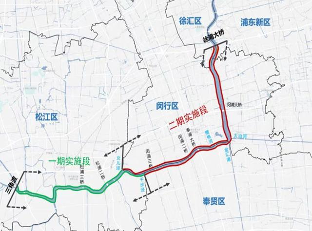 黄浦江中上游堤防防洪能力提升工程规划图