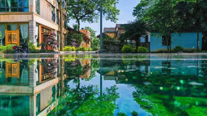 兴义市则戎乡纳具·和园康养小镇景色如画。贵州日报天眼新闻记者 刘朝富 摄