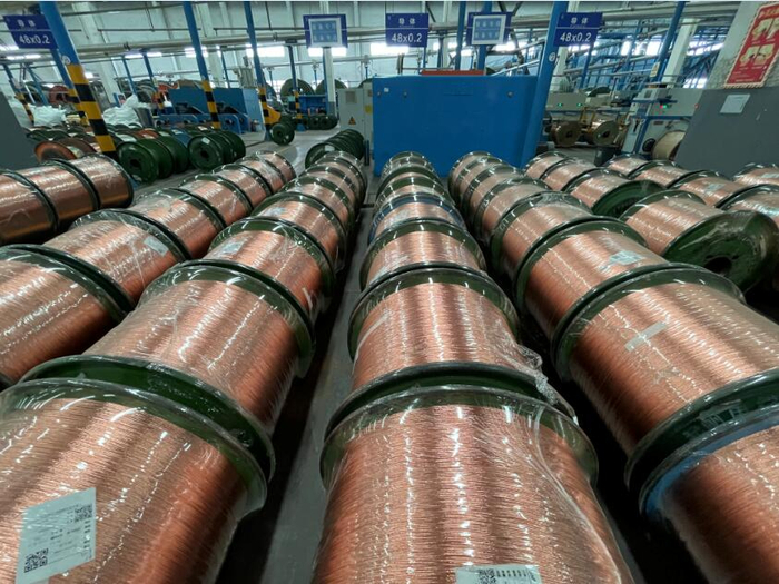 起帆电缆生产车间。贵池区融媒体中心供图