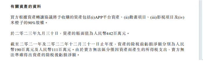 《有关收购资产之关联交易》截图