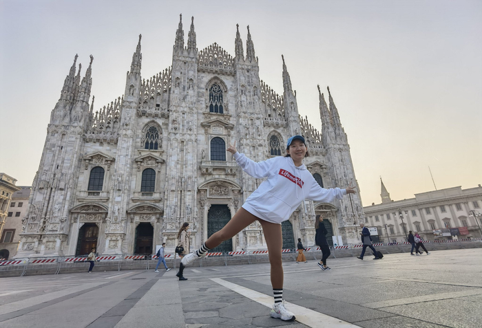刘洋在德国留学期间。