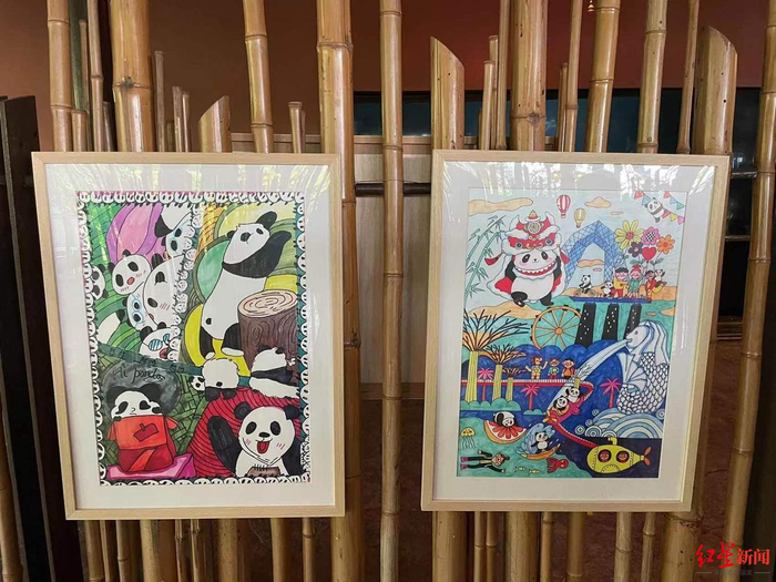 欢送会上的部分展览作品