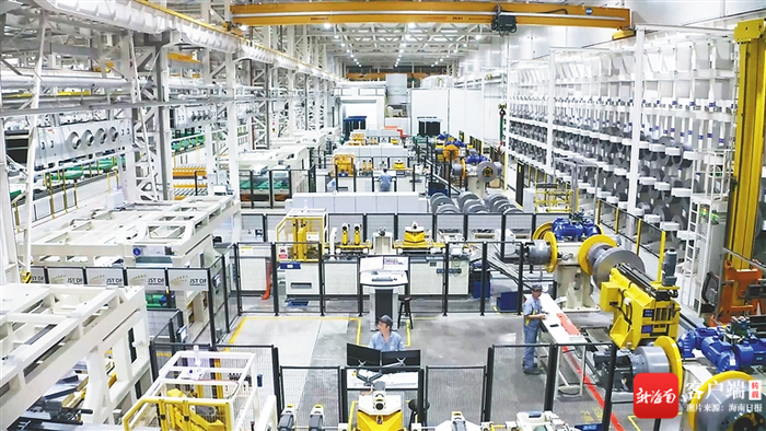 金盘科技海口数字化工厂。海南日报记者 张茂 通讯员 符传松 摄