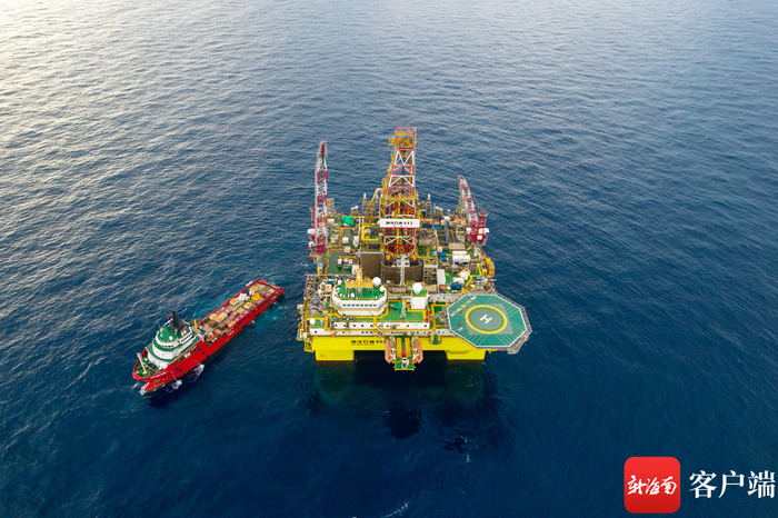中国海油运用“海洋石油982”超深水钻井平台实施“深海一号”二期项目最高压力井作业。中国海油供图