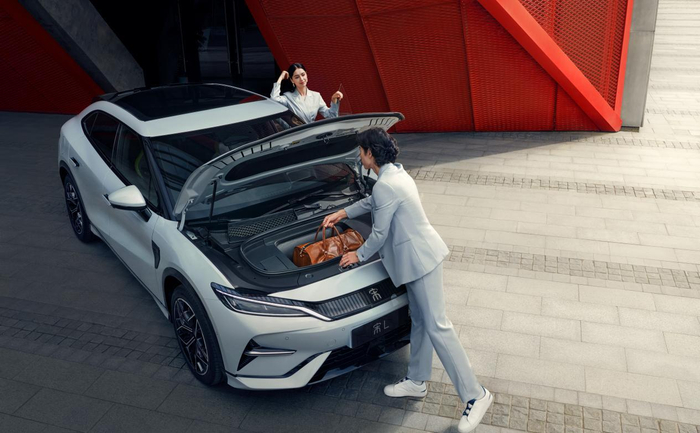 比亚迪宋L前备厢。 比亚迪汽车供图 华龙网发