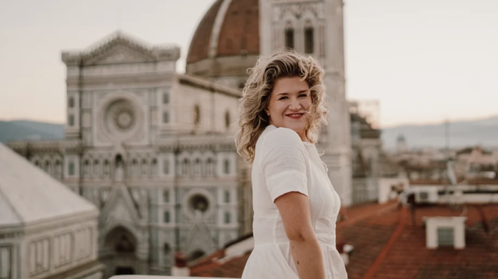 ▲生活在意大利的美国博主卡西