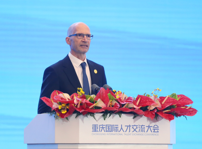 重庆长安汽车副总裁克劳斯·齐乔拉（Klaus Zyciora）。华龙网记者 张质 摄