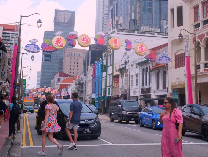 中秋节的新加坡唐人街&nbsp;图/中新图片 中新社记者 陈悦 摄