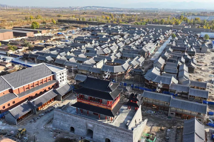 　　万全卫城保护与开发项目建设现场。（受访者供图）