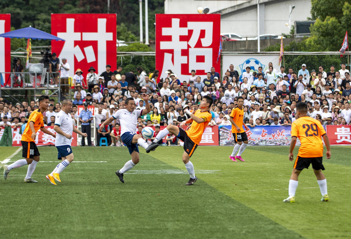 ▲6月23日，贵州“村超”比赛现场 图据IC photo