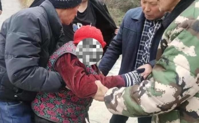 ▲走失老人被成功找回