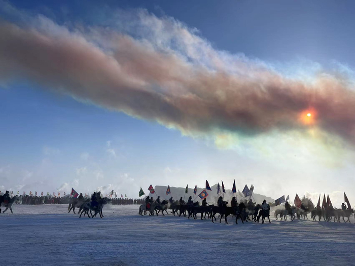 冰雪那达慕开幕现场。陈力摄