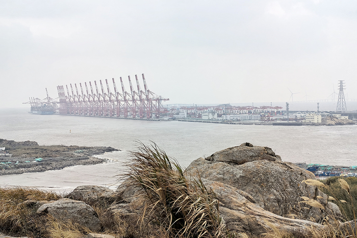 洋山港气象站附近。受访者 供图