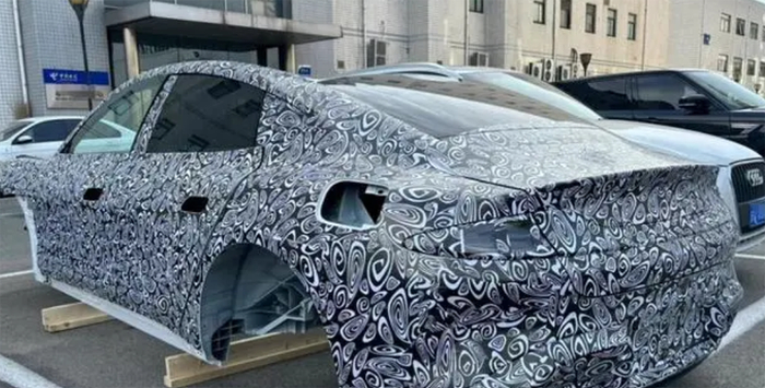 ▲小米汽车车尾谍照