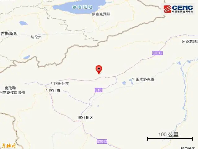 ▲图据中国地震台网