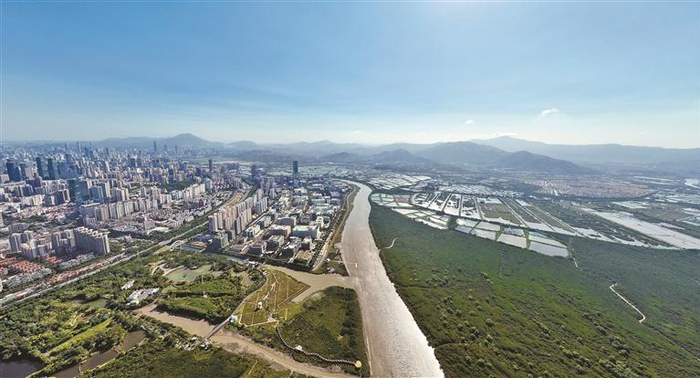 河套深港科技创新合作区航拍图。深圳特区报记者 杨浩翰 摄