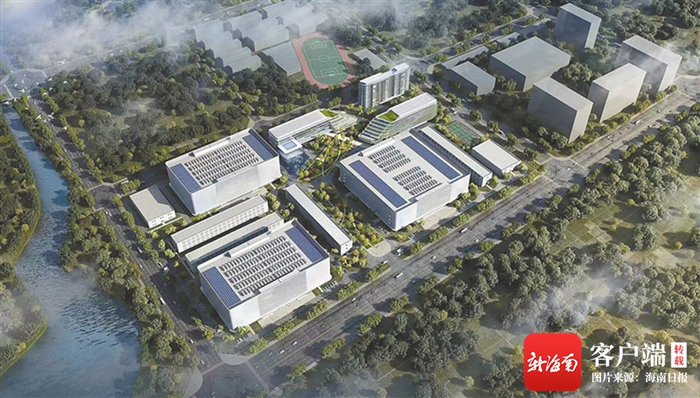  润泽自贸港国际数据产业园项目效果图。