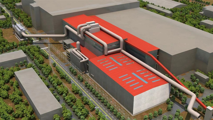 宝钢圆方坯电炉低碳节能改造工程总平面图 