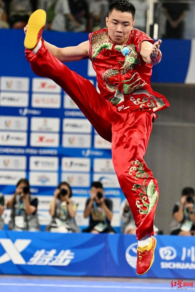 曹茂园在成都大运会的比赛中 红星新闻记者 刘海韵 摄