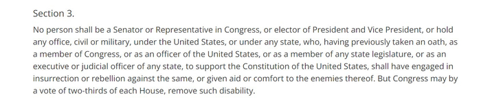 美国宪法第十四修正案第三条