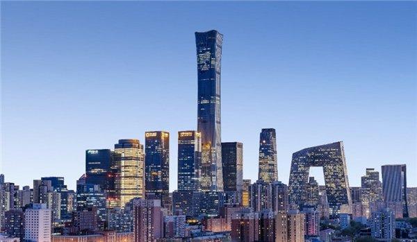 圖注:坐落於北京 cbd 核心區,正大中心的雙子塔建築