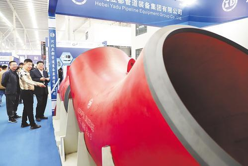     2023年10月26日，中国·孟村国际管道装备产业博览会现场。