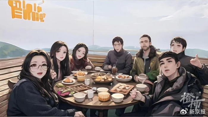 韩佳丽和团队小伙伴们的AI画像