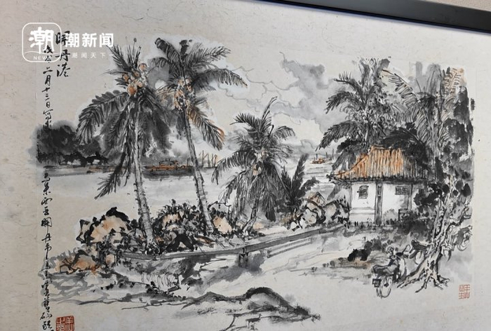 中马两国书画家在关丹写生作品